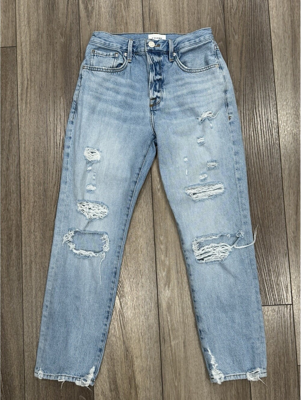 FRAME Jeans 26 Womens Le Original Distressed Ripped Denim